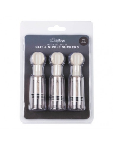 Pompki Na Sutki Nipple / Clit Suckers 3Pcs - Pompki do sutków i pochwy - 6