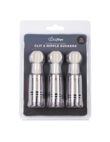 Pompki Na Sutki Nipple / Clit Suckers 3Pcs - Pompki do sutków i pochwy - 6