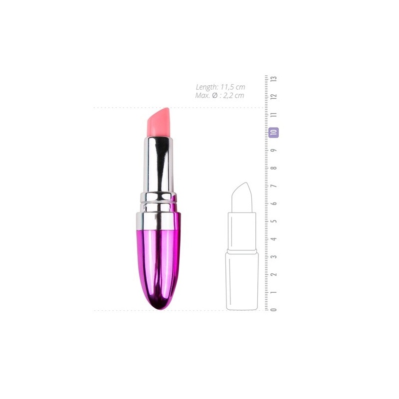 Wibrator Lipstick ABS, wodoodporny, 11,5 cm, średnica 2,2 cm - punktowa stymulacja łechtaczki - 3