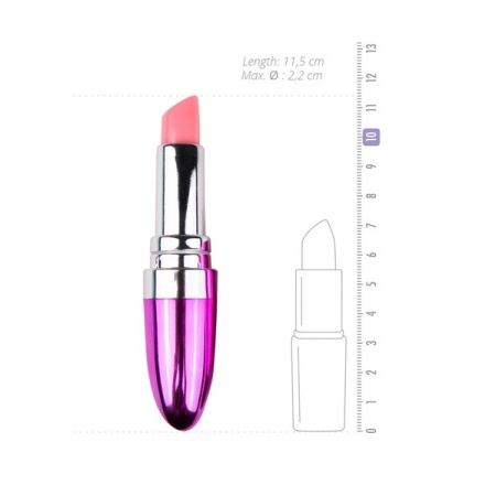Wibrator Lipstick ABS, wodoodporny, 11,5 cm, średnica 2,2 cm - punktowa stymulacja łechtaczki - 3