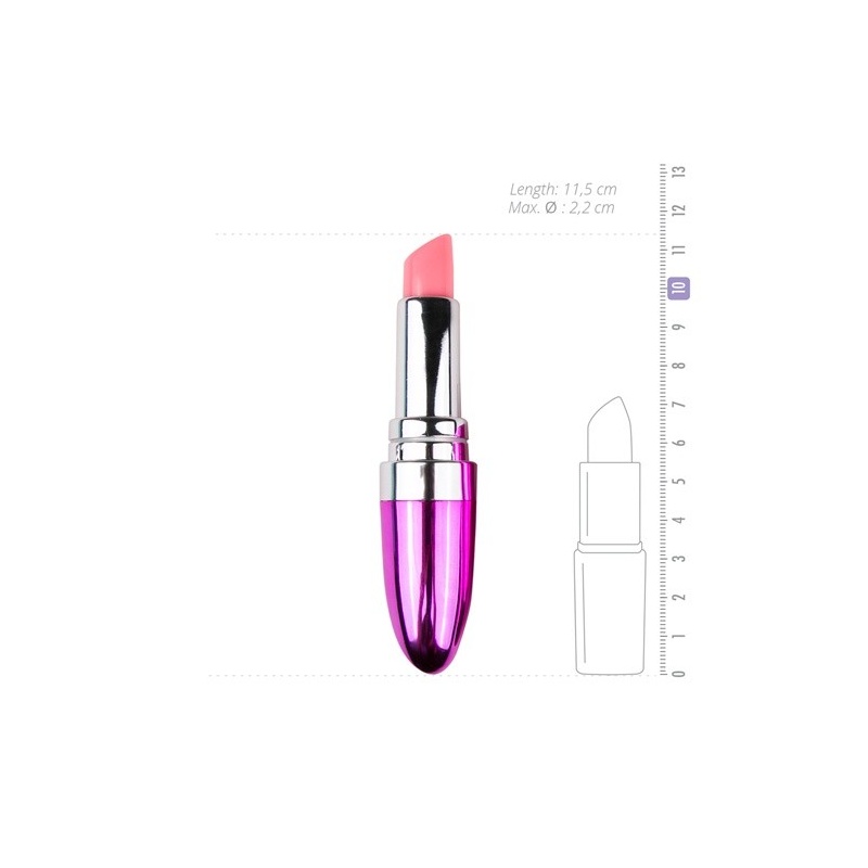 Wibrator Lipstick ABS, wodoodporny, 11,5 cm, średnica 2,2 cm - punktowa stymulacja łechtaczki - 8