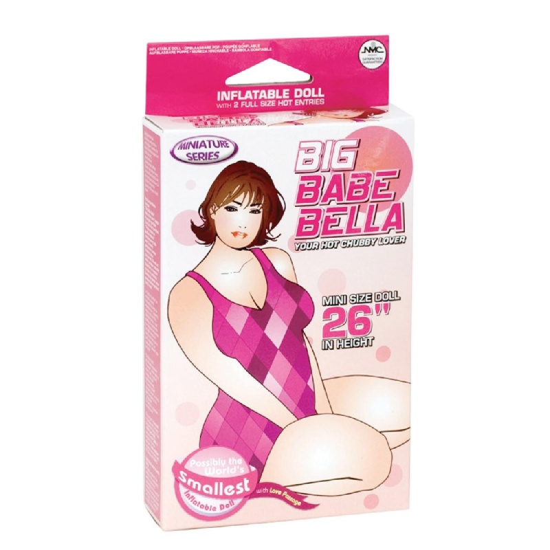 Lalka dmuchana Big Babe Bella Mini 66 cm z dwoma otworami - waginalnym i analnym - 1