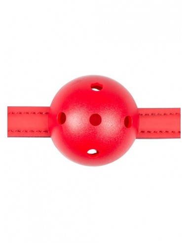 Knebel Ball Gag With Pvc Ball - Red - Kneble do ust - 3
