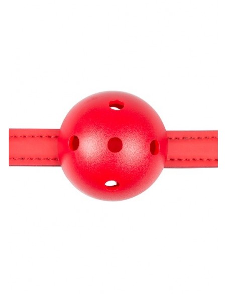 Knebel Ball Gag With Pvc Ball - Red - Kneble do ust - 3
