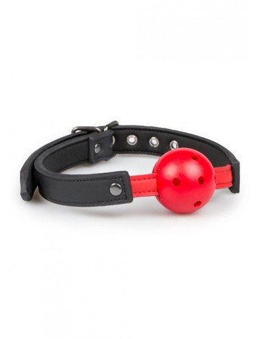 Knebel Ball Gag With Pvc Ball - Red - Kneble do ust - 4