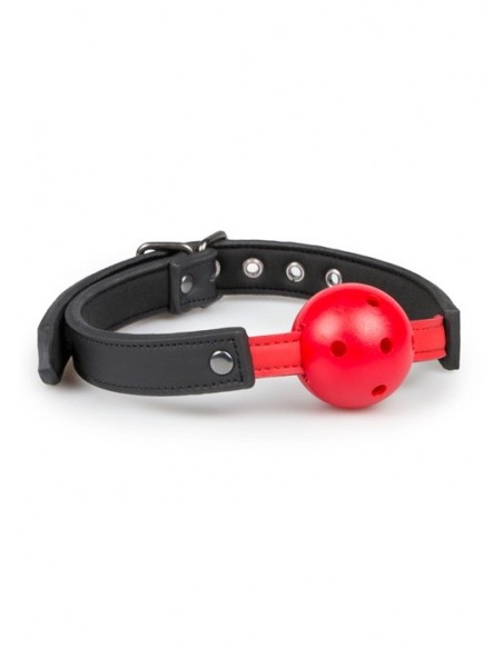 Knebel Ball Gag With Pvc Ball - Red - Kneble do ust - 4