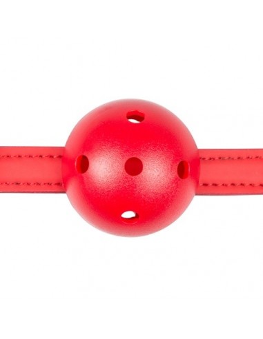 Knebel Ball Gag With Pvc Ball - Red - Kneble do ust - 7