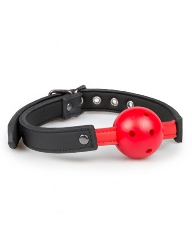 Knebel Ball Gag With Pvc Ball - Red - Kneble do ust - 8