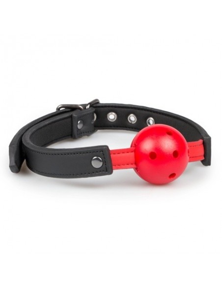 Knebel Ball Gag With Pvc Ball - Red - Kneble do ust - 8