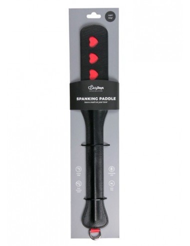 Packa do klapsów Long Leather Paddle With Heart - Baty, pejcze i packi - 1