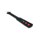 Packa do klapsów Long Leather Paddle With Heart - 3