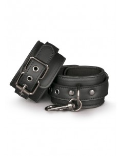 Kajdanki erotyczne Black Leather Handcuffs - Kajdanki erotyczne - 1 2