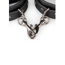 Kajdanki erotyczne Black Leather Handcuffs - 5