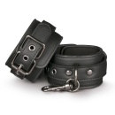 Kajdanki erotyczne Black Leather Handcuffs - 7