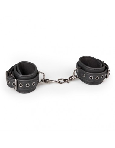 Kajdanki erotyczne Black Leather Handcuffs - Kajdanki erotyczne - 10