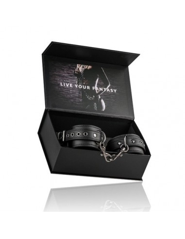 Kajdanki erotyczne Black Leather Handcuffs - Kajdanki erotyczne - 13