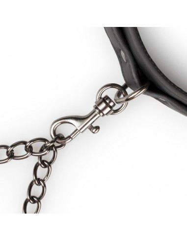 Kajdanki erotyczne Leather Collar With Anklecuff - Kajdanki erotyczne - 6