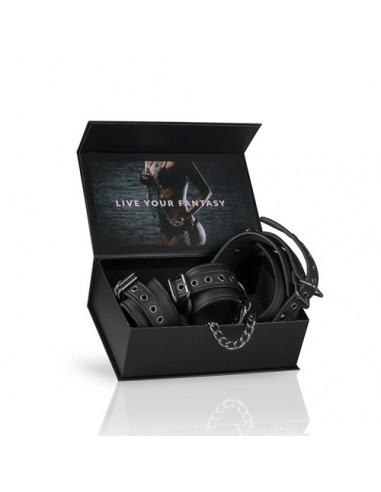 Kajdanki erotyczne Leather Collar With Handcuffs - Kajdanki erotyczne - 7