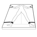 Uprząż BDSM Under Mattress Restraint Set - 8