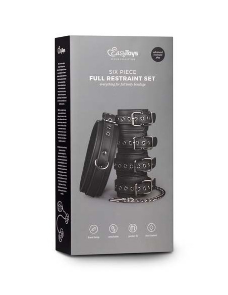 Kajdanki erotyczne Fetish Set With Collar, Ankle- And Wrist Cuffs - Kajdanki erotyczne - 1
