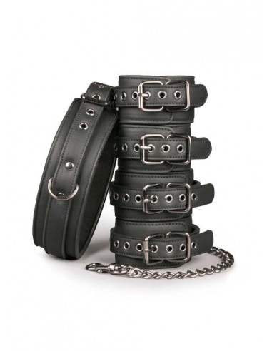 Kajdanki erotyczne Fetish Set With Collar, Ankle- And Wrist Cuffs - Kajdanki erotyczne - 2