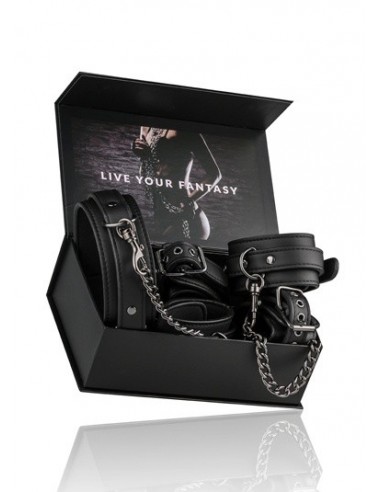 Kajdanki erotyczne Fetish Set With Collar, Ankle- And Wrist Cuffs - Kajdanki erotyczne - 3