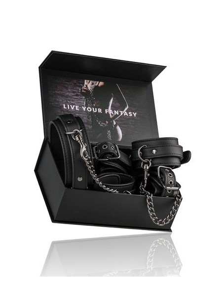 Kajdanki erotyczne Fetish Set With Collar, Ankle- And Wrist Cuffs - Kajdanki erotyczne - 3