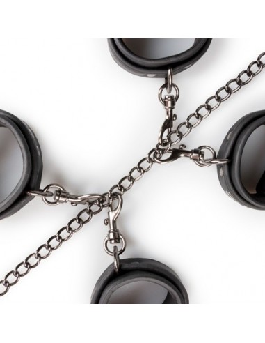 Kajdanki erotyczne Fetish Set With Collar, Ankle- And Wrist Cuffs - Kajdanki erotyczne - 7