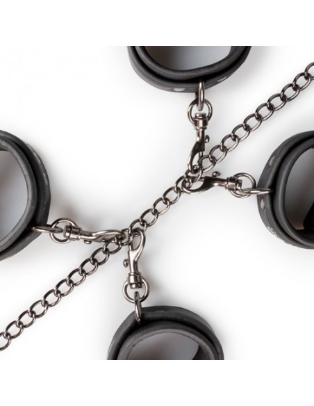 Kajdanki erotyczne Fetish Set With Collar, Ankle- And Wrist Cuffs - Kajdanki erotyczne - 7