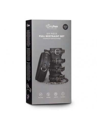 Kajdanki erotyczne Fetish Set With Collar, Ankle- And Wrist Cuffs - Kajdanki erotyczne - 10