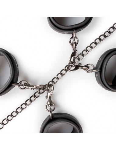 Kajdanki erotyczne Fetish Set With Collar, Ankle- And Wrist Cuffs - Kajdanki erotyczne - 14