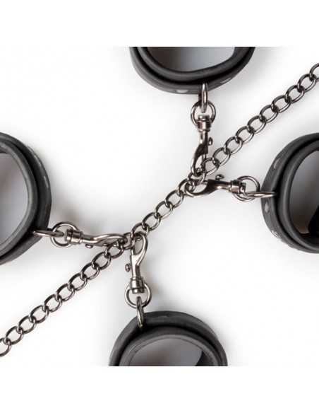 Kajdanki erotyczne Fetish Set With Collar, Ankle- And Wrist Cuffs - Kajdanki erotyczne - 14