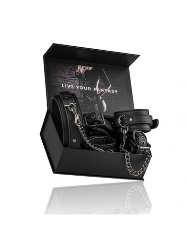 Kajdanki erotyczne Fetish Set With Collar, Ankle- And Wrist Cuffs - Kajdanki erotyczne - 15