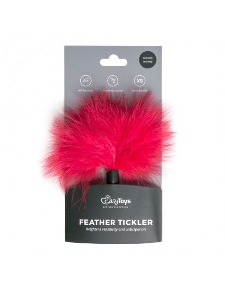 Piórko Do Łaskotania Small Tickler - Red - Piórka do łaskotania - 5