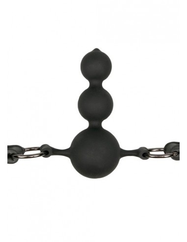 Knebel Ball Gag With Silicone Beads - Kneble do ust - 5