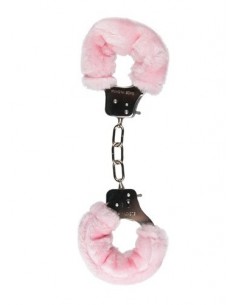 Kajdanki do Sypialni Furry Handcuffs Różowe - Kajdanki erotyczne - 1 2