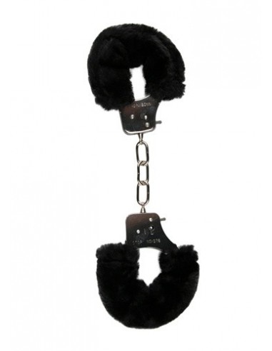 Kajdanki do Sypialni Furry Handcuffs Czarne - Kajdanki erotyczne - 2