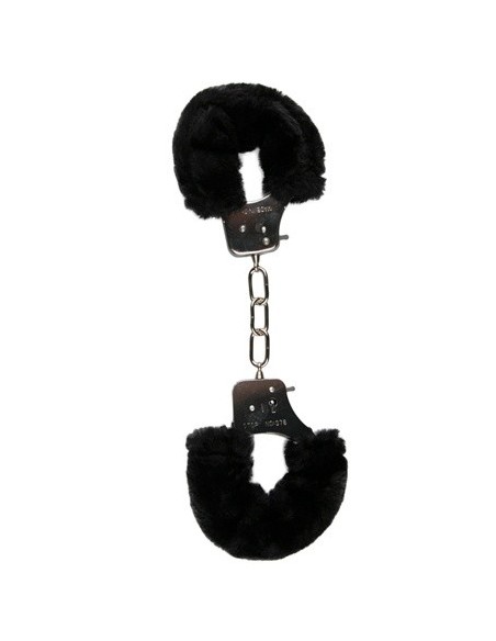 Kajdanki do Sypialni Furry Handcuffs Czarne - Kajdanki erotyczne - 2