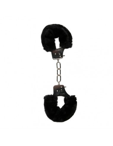 Kajdanki do Sypialni Furry Handcuffs Czarne - Kajdanki erotyczne - 4