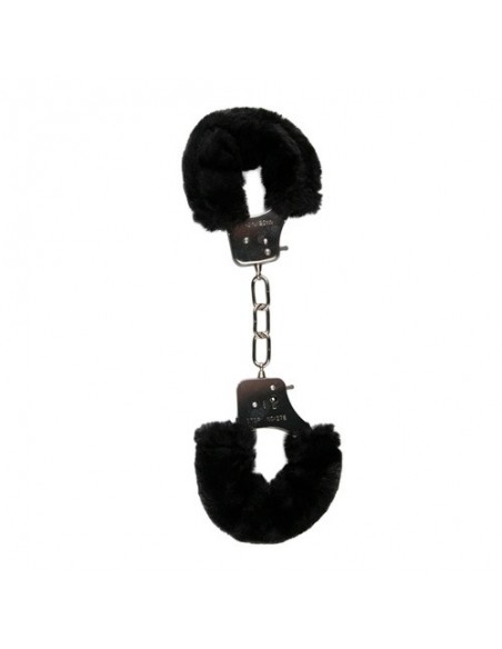 Kajdanki do Sypialni Furry Handcuffs Czarne - Kajdanki erotyczne - 4