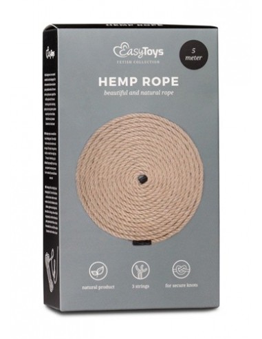 Lina BDSM Hemp Bondage Rope 5 m - Liny, sznury BDSM - 1