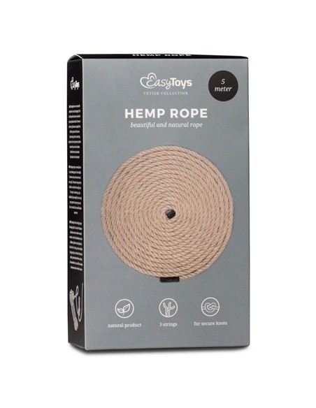 Lina BDSM Hemp Bondage Rope 5 m - Liny, sznury BDSM - 1