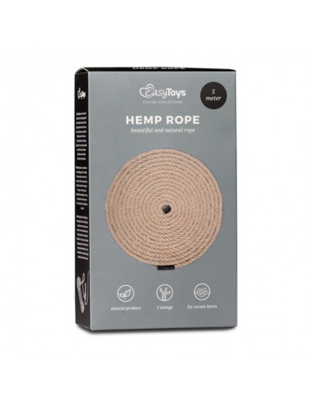 Lina BDSM Hemp Bondage Rope 5 m - Liny, sznury BDSM - 4