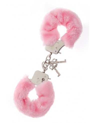 Kajdanki erotyczne Metal Handcuff With Plush Pink - Kajdanki erotyczne - 1