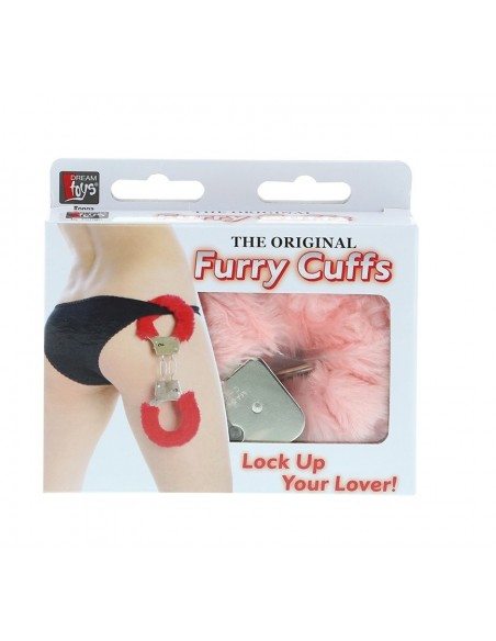 Kajdanki erotyczne Metal Handcuff With Plush Pink - Kajdanki erotyczne - 2