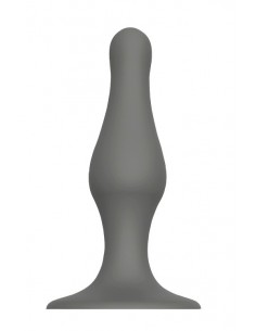 Buttplug Dream Toys Grey Plug With Suction Cup - Korki analne pozostałe - 1