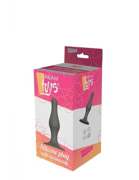 Buttplug Dream Toys Grey Plug With Suction Cup - Korki analne pozostałe - 2