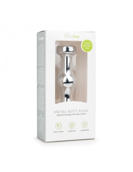Metalowy korek analny Butt Plug EasyToys - Korki analne stalowe - 2