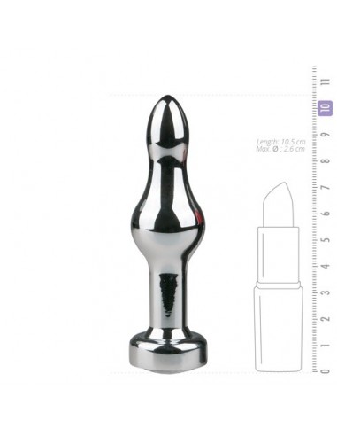 Metalowy korek analny Butt Plug EasyToys - Korki analne stalowe - 4