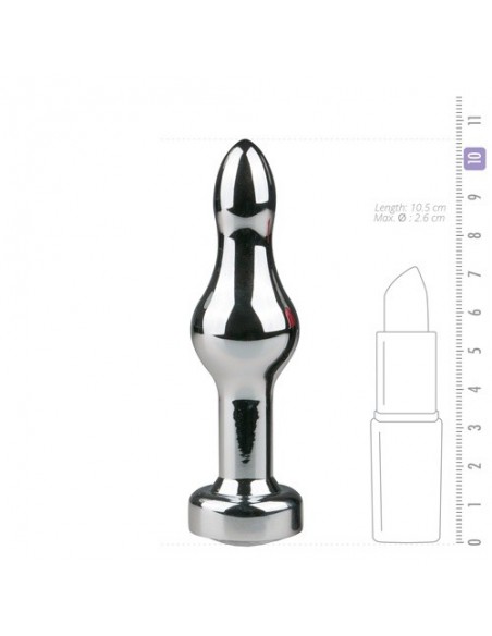 Metalowy korek analny Butt Plug EasyToys - Korki analne stalowe - 4